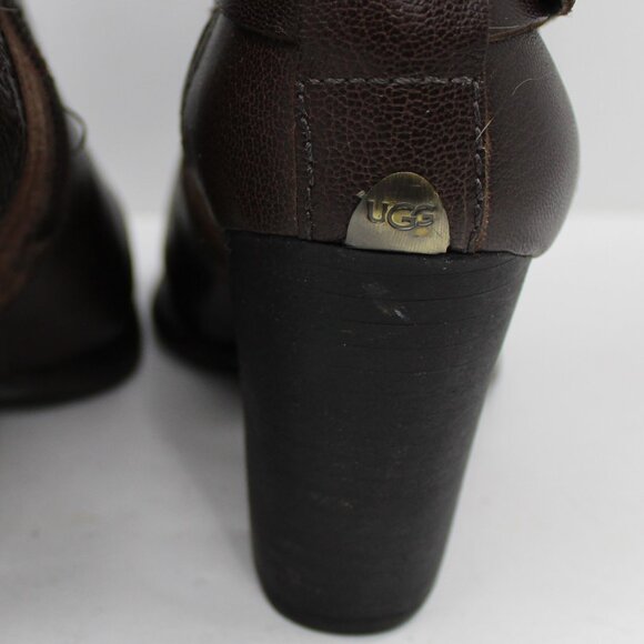 UGG Jayne Women's Fold Over Stacked Heel Boots - Picture 4 of 8